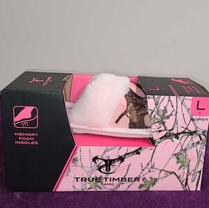 Women's True Timber Memory Foam Slippers, Size Large (9)